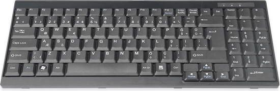 Picture of Digitus Keyboard Suitable for TFT Consoles, Turkish Layout