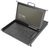 Picture of Digitus Modular HD LCD KVM console with 17\" TFT (43.2cm), 8-port HDMI KVM connection, touchpad, German keyboard layout