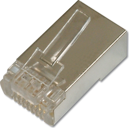 Attēls no Digitus Modular plugs for round cable, CAT 5e, Pass through connector