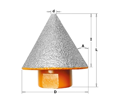 Picture of Dimanta frēze Cmt 552-570CS; M14; D=70 mm; I=50 mm
