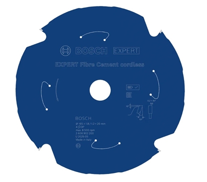 Attēls no Dimanta griešanas disks Bosch 2608902200; 165x20x1,2 mm