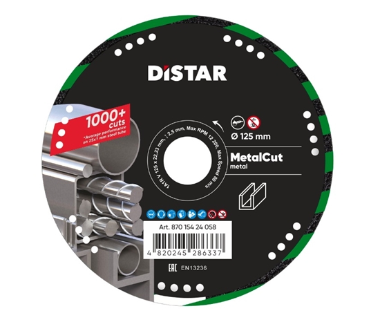 Picture of Dimanta griešanas disks DISTAR 87015424058; 125x22,23x1,5 mm