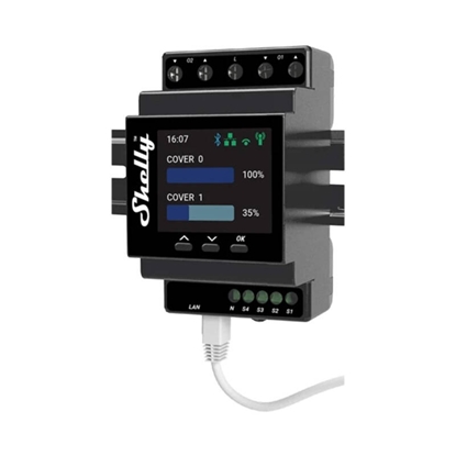 Attēls no DIN Rail Smart Controller Shelly Pro Dual Cover PM