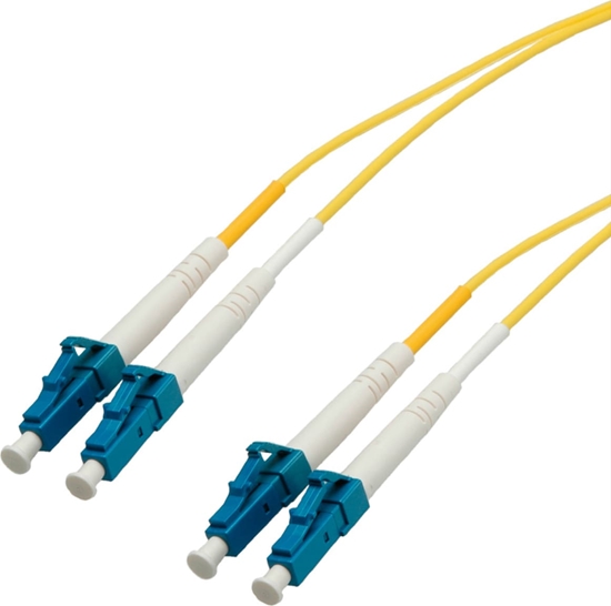 Picture of Divers Quality LWL-Kabel Single Mode E9/125µm OS2, LC/LC, gelb, 1 m