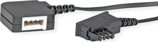 Picture of Divers Telefonkabelverlängerung F-kodiert, schwarz, 6 m