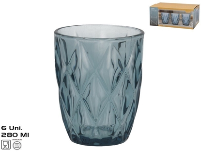 Picture of Dymo Szklanki (6 gab.) 280 ml niebieski 10 x 8 x 8 cm KITCHEN&GO 8445393604725 (8445393604725)