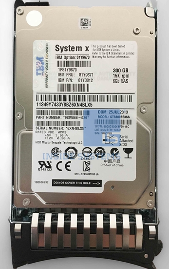 Picture of Dysk serwerowy Lenovo 300GB 2.5'' SAS-2 (6Gb/s)  (81Y9671)