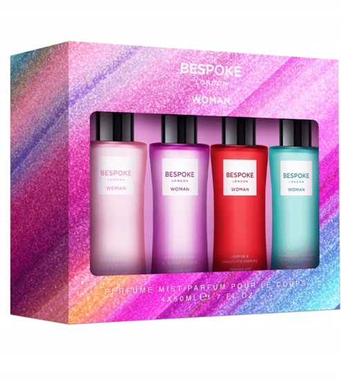 Picture of Dr. Hauschka BESPOKE Zestaw Mgieki do ciaa dla kobiet Mandarin, Spiced Pear, Jasmine&CHocolate, Bergamot 4 x 50 ml