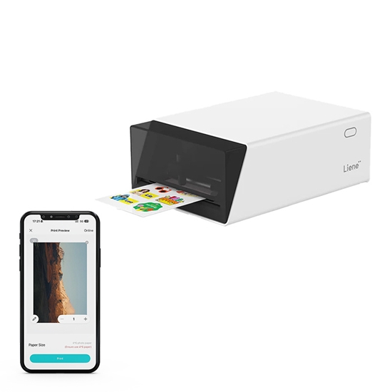 Изображение Drukarka fotograficzna Liene Przenona drukarka do zdj Liene Pix Cut 2w1