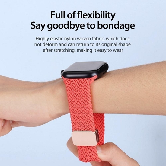 Picture of Dux Ducis DUX DUCIS strap MIXTURE PRO stretchable braided for Apple Watch 38 / 40 / 41 mm guava