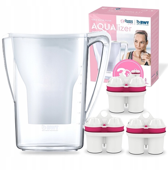 Изображение Dzbanek filtrujcy BWT Dzbanek filtrujcy BWT AQUAlizer Home 2,7L 3 wkady Biay