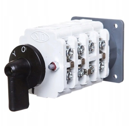 Attēls no DZIEW Wycznik krzywkowy Elektromet 922510 uk 25-21a Gwiazda-trójkt 0-Y-trójkt