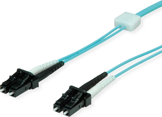 Изображение Easylan saCon Patch cables LED-Duplex 50/125µm OM3, LC/LC, turquoise, 10 m
