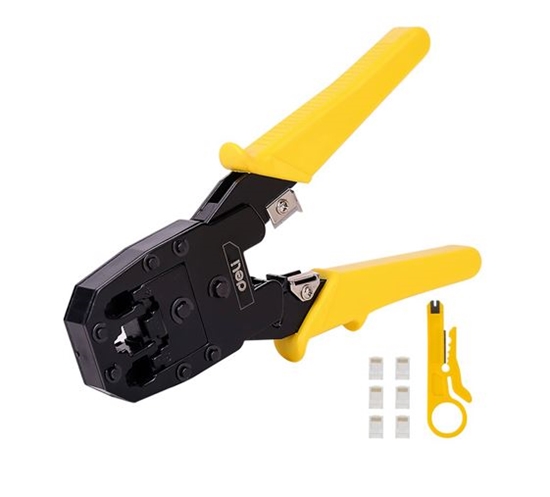 Picture of EDL2468 Ethernet Crimper 4, 6, 8P Yellow