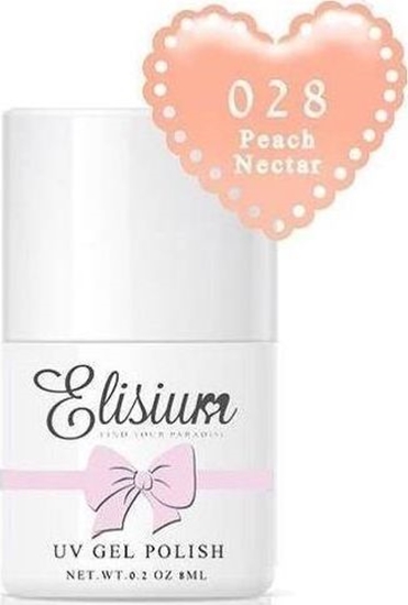 Изображение Elisium ELISIUM_UV Gel Polish lakier hybrydowy do paznokci 028 Peach Nectar 8ml