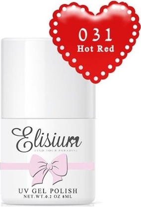 Изображение Elisium Lakier hybrydowy UV Gel 031 Hot Red 8ml