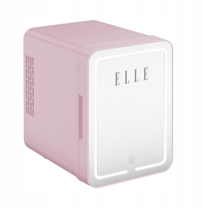 Изображение Elle Mini lodówka z lusterkiem do makijau LED ELLE 4L fioletowa