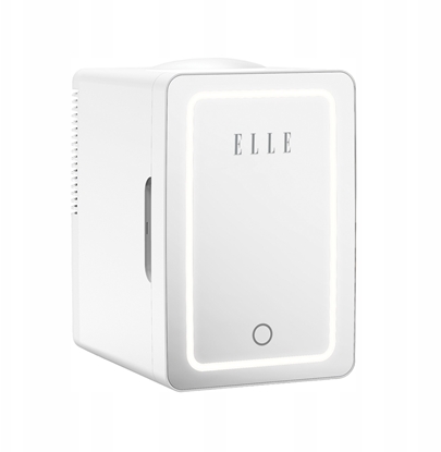 Attēls no Elle Mini lodówka z lusterkiem do makijau LED ELLE 6L biaa