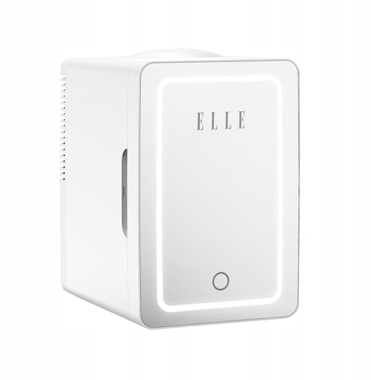 Изображение Elle Mini lodówka z lusterkiem do makijau LED ELLE 6L biaa