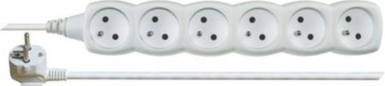 Изображение Emos Przeduacz 6-gniazd z/u 5m /H05VV-F 3G1/ biay P0615