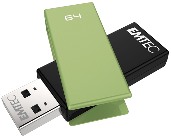 Picture of Emtec USB2.0 C350 64GB Brick Green