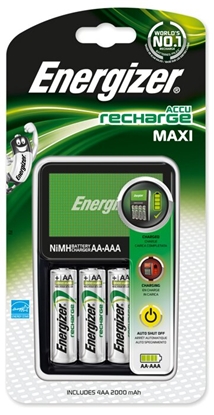 Attēls no Energizer Maxi lādētājs + 4xR6/AA 2000 mAh NH15-2000 iepakojumā 1 gb.