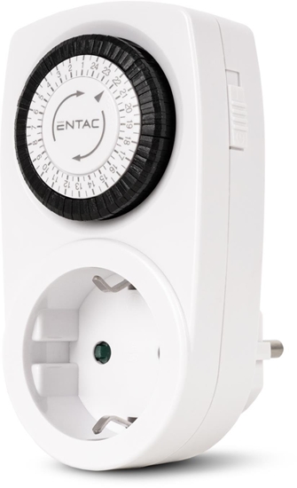 Picture of ENTAC Entac EMT24-1E adapter wtyczek zasilajcych Biay, Czarny