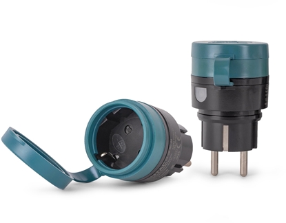 Attēls no ENTAC Entac ES-2S-RC-44 adapter wtyczek zasilajcych Zielony, Czarny