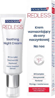 Attēls no Equalan Pharma Novaclear, Redless Krem wzmacniajcy do cery naczynkowej na noc, 50 ml