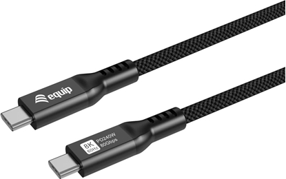 Picture of Equip 128441 USB kabelis USB4 Gen 4x2 1,2 m USB C Melns