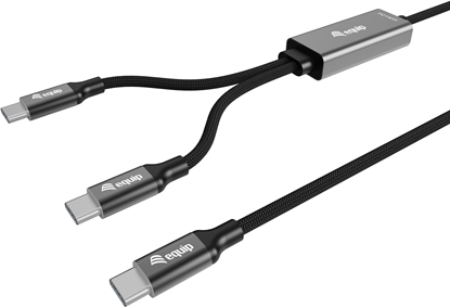 Picture of Equip 128895 USB kabelis USB 2.0 1,5 m USB C 2 x USB C Melns