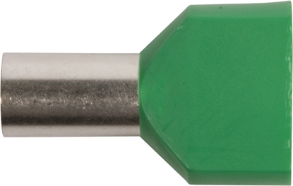 Изображение Ergom Kocówka tulejkowa izolowana HI 2X16/14 zielona 50 sztuk (E08KH-02020102901)