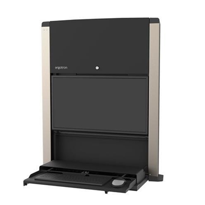 Picture of Ergotron CareFit 24-inch Sit-Stand Enclosure, Matte Black