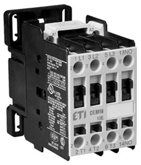 Picture of Eti-Polam Stycznik mocy CEM18.10-230V-50/60Hz 18A 3P 230V AC 1Z 0R - 004644123