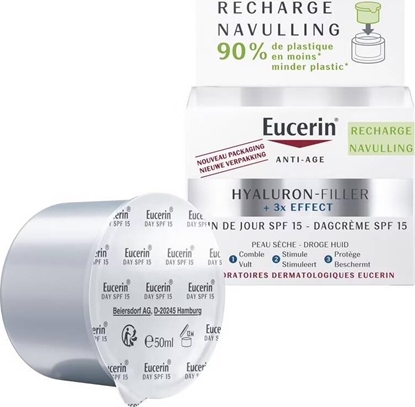 Attēls no Eucerin  Eucerin Hyaluron-Filler + 3x Effect krem na dzie SPF15 do skóry suchej Refill 50ml
