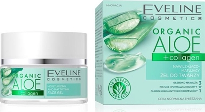 Picture of Eveline Aloe Nawilajco - Matujcy el do twarzy 3w1 - cera normalna i mieszana 50ml (5903416027928)