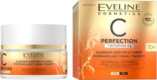 Picture of Eveline C Perfection + Witamina Cg Gboko odywczy krem poprawiajcy owal twarzy 70+ 50ml