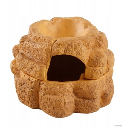Изображение Exo Terra Big Rock, kryjówka z misk, do terrarium, ceramiczna, S, 11x13x8 cm, 20 ml
