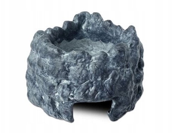 Изображение Exo Terra Wet Rock, kryjówka z misk, do terrarium, ceramiczna, S, 13x9,5x7,5cm, 55ml, naronikowa