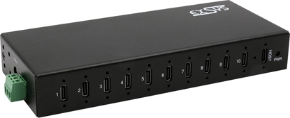 Picture of Exsys EX-12277HMS 10-Port USB 3.2 Gen 2 Metall HUB, mit 10x C-Anschlüsse