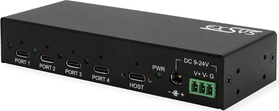 Picture of Exsys EX-12294HMS 4 Port USB 3.2 Metall HUB 4x C