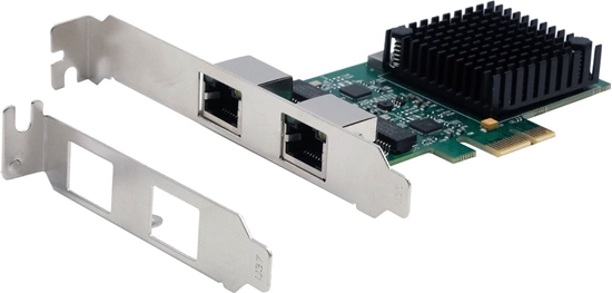 Picture of Exsys EX-60112 2-Port 2.5Gigabit PCIe Netzwerkkarte