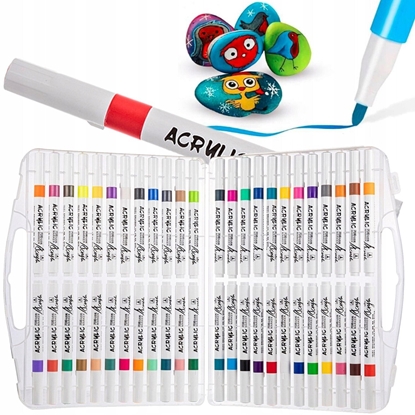 Attēls no Extralink | Zestaw markerów akrylowych 48 kolorów | do malowania 48 szt