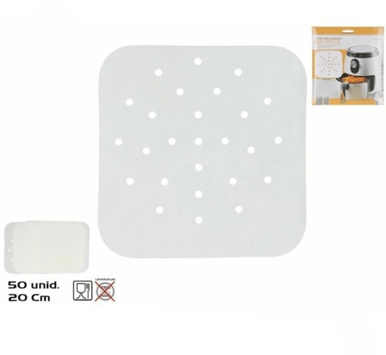 Picture of ExtraLink Kwadratowa podstawa papierowa do frytkownicy powietrznej (50 gab.) 20 x 20 cm KITCHEN&GO 8445393388373 (8445393388373)