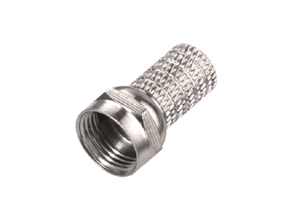 Attēls no F konektors RG59 un  PB5980 sērijas kabeļiem, skrūvējams, kabelim ar max. diametru 6.0mm