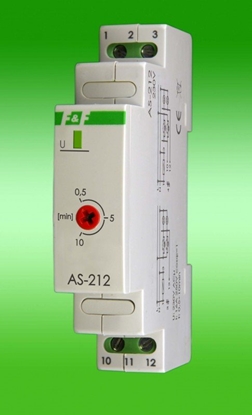 Изображение F&F Automat schodowy 230V 16A na szyn 1 modu IP40 - AS-212