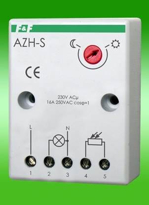 Изображение F&F Automat zmierzchowy 16A 230V 2-1000lx z sond IP40 AZH-S