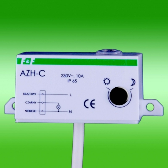 Изображение F&F Automat zmierzchowy n/t 10A 230V 2-1000lx mini IP65 (AZH-C)