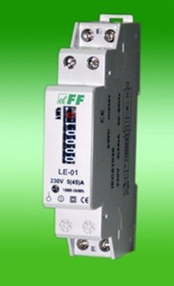 Изображение F&F Licznik energii elektrycznej 1-fazowy 5/45A 230V z wywietlaczem bbenkowym LE-01