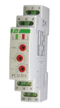 Attēls no F&F Przekanik czasowy 230V 24V AC/DC - PCU-511 DUO